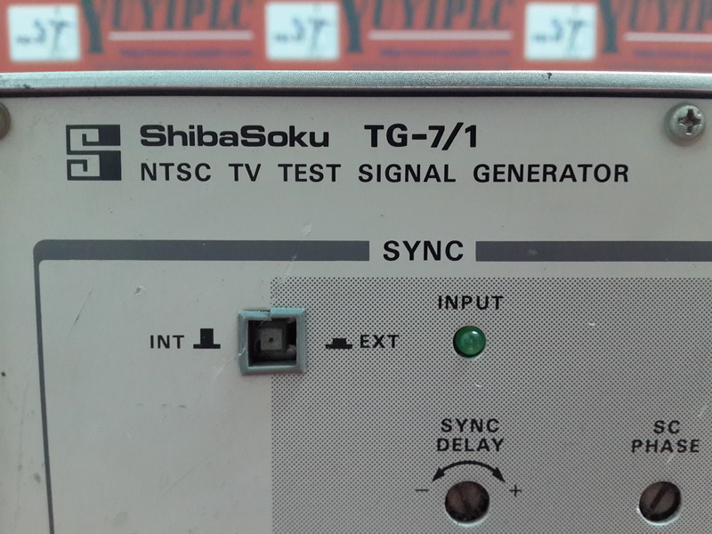 Shibasoku TG-7/1 NTSC TV Test Signal Gnerator - PLC DCS SERVO